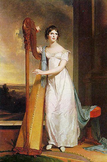 Thomas Sully Eliza Ridgely with a Harp oil painting image
